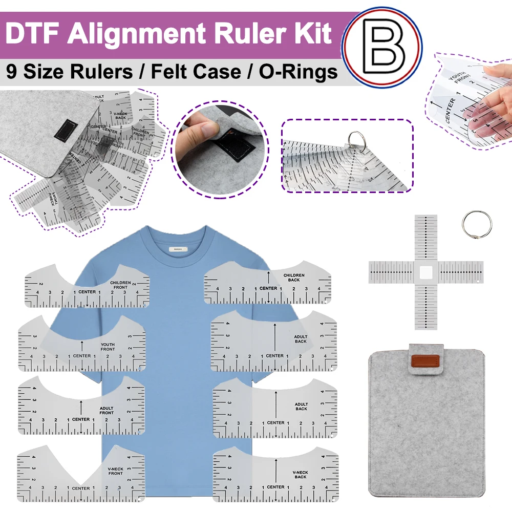 Pretreatment Machine Dtg - DTF DTG Alignment Ruler Kit with