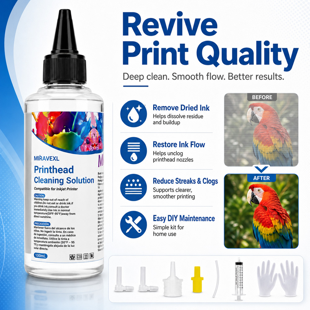 MIRAVEXL Printhead Cleaning So - огляд і ціна Sublimation Ink 100Ml