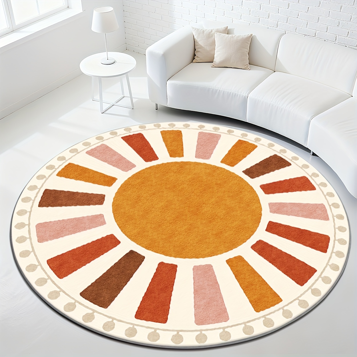 Vintage ocean wave round floor - огляд і ціна Hall Commercial Printing