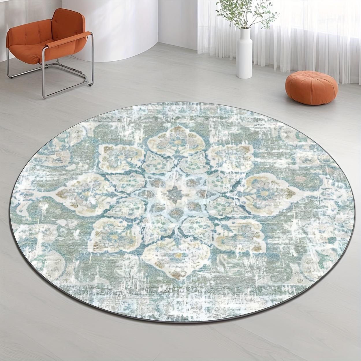 Abstract mottled round floor r - огляд і ціна Hall Commercial Printing