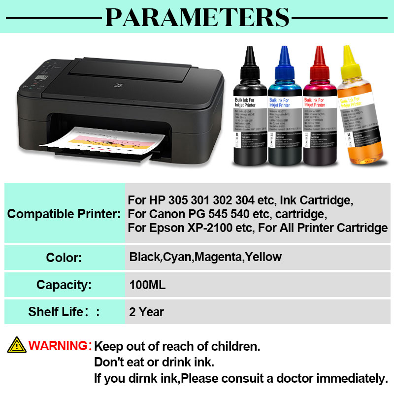 Universal Printer Refill Ink k - огляд і ціна Sublimation Ink 100Ml