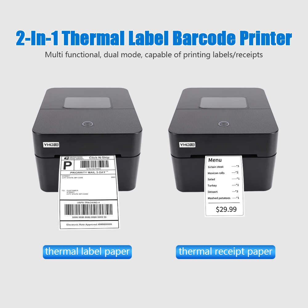 YHDAA 4 Inch Thermal Shipping  - огляд і ціна Commercial Printing Options