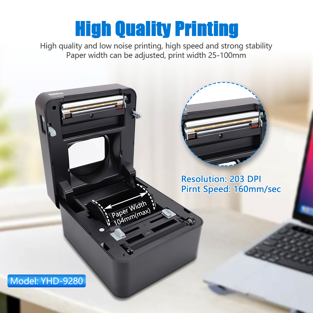 YHDAA 4 Inch Thermal Shipping  - огляд і ціна Commercial Printing Options