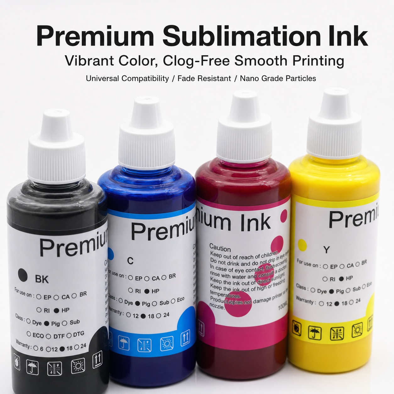 4Colors/Set 100ML Sublimation  - огляд і ціна Sublimation Ink 100Ml